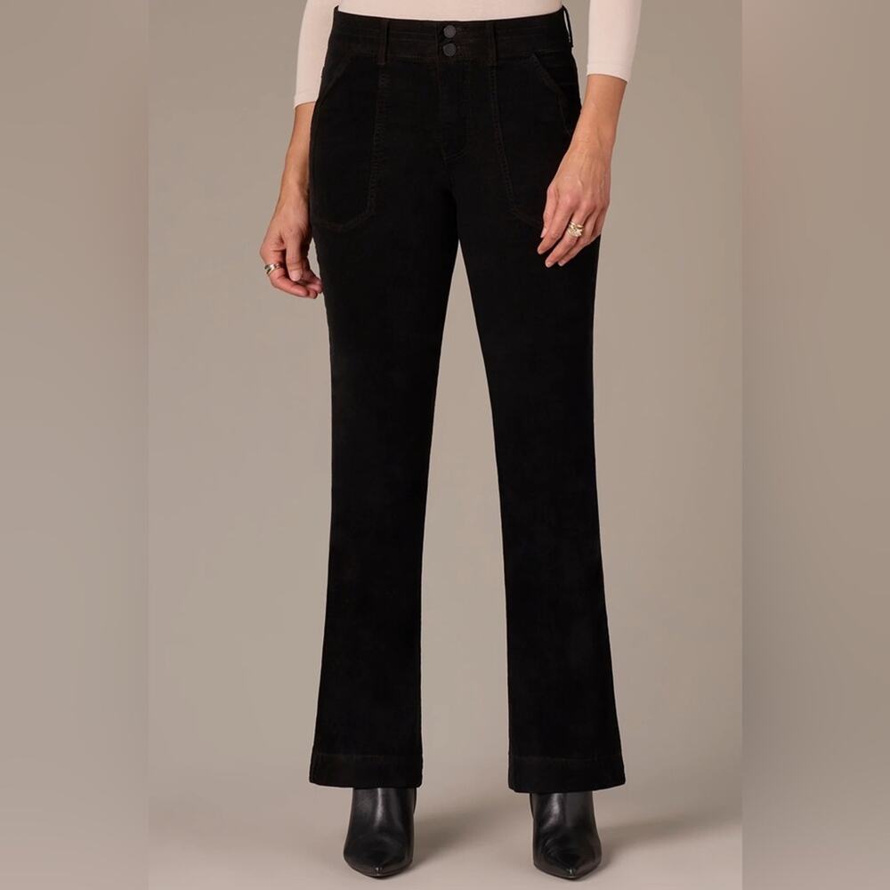 Wit & Wisdom Madison High Rise Utility Pocket Bootcut corduroy pants black - 2